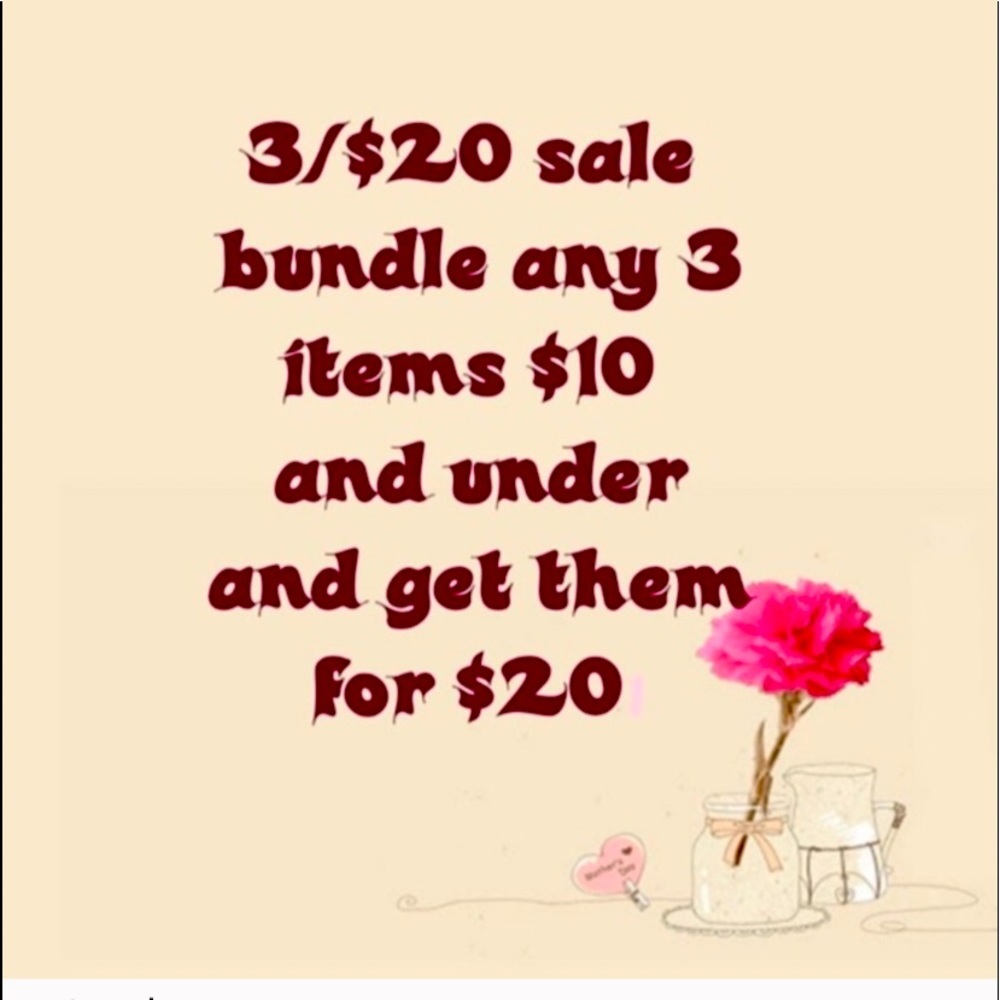 🌸3 for $20 sale!!!